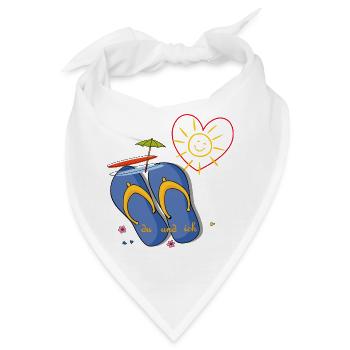 Urlaub am Meer - Bandana - Weiß - Vorne