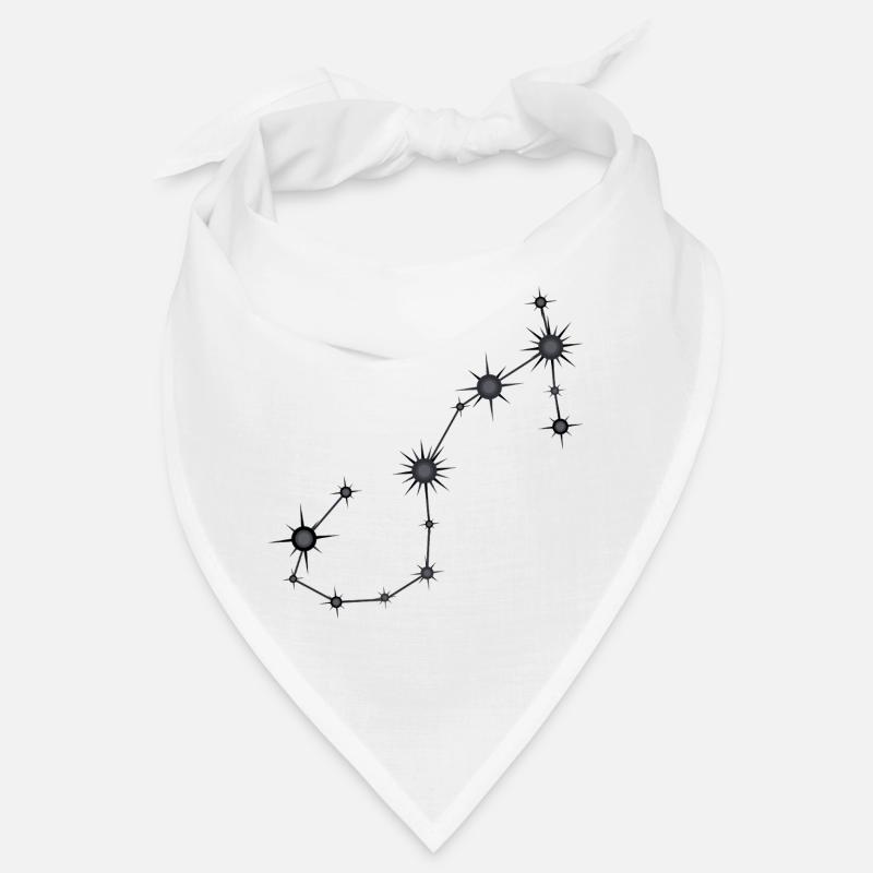 Skorpion Sternbild Sternzeichen Schwarz Grau Bandana