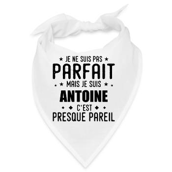 Antoine: authentisch, unvollkommen, oben, perfekt - Bandana - Weiß - Vorne