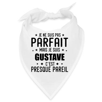 Gustave: authentisch, unvollkommen, oberflächlich, perfekt - Bandana - Weiß - Vorne