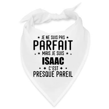 Isaac: authentisch, unvollkommen, oben, Perfektion - Bandana - Weiß - Vorne