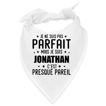 Jonathan: authentisch, unvollkommen, Top, Perfektion - Bandana - Weiß - Vorne