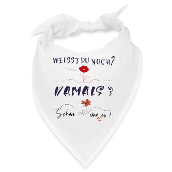 Erinnerung - Bandana - Weiß - Vorne