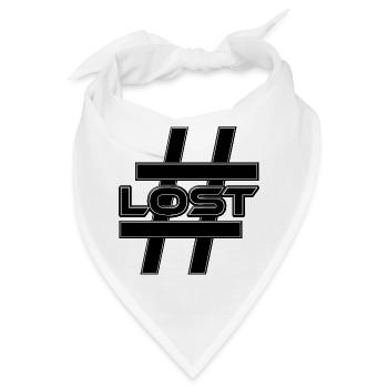 LOST  Hashtag Herzschmerz Liebeskummer - Bandana - Weiß - Vorne