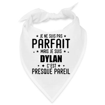 Dylan: authentisch, unvollkommen, oberflächlich, perfekt - Bandana - Weiß - Vorne