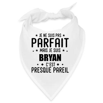 Bryan: authentisch, unvollkommen, oben, perfekt - Bandana - Weiß - Vorne