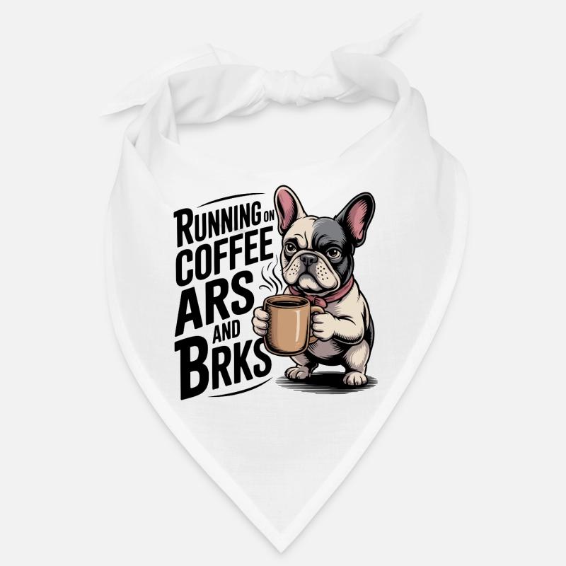 Courir sur le café et les écorces Bandana