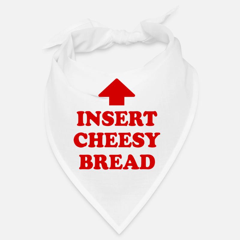 insert cheesy bread - Bandana - Weiß