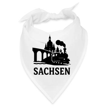 sachsen dresden erzgebirge bundesland - Bandana - Weiß - Vorne