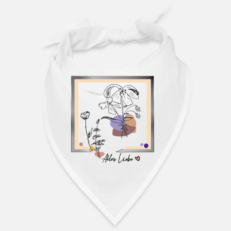 Bilderrahmen mit Blumen Bandana