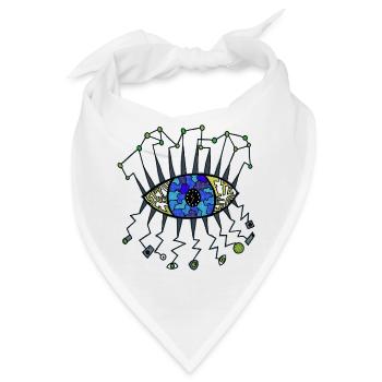 Spionageauge - Bandana - Weiß - Vorne