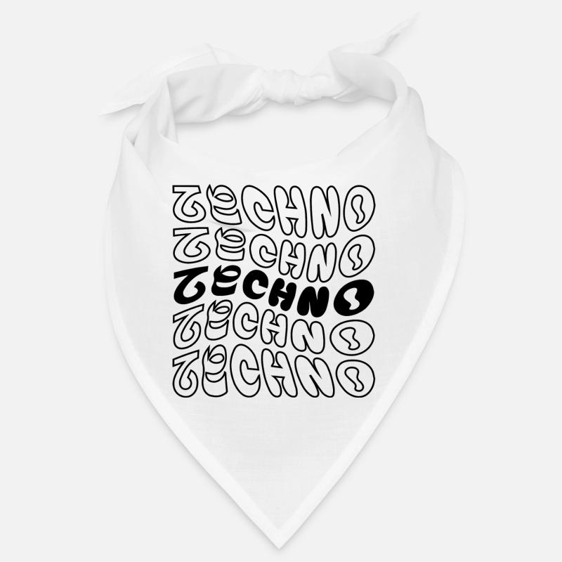 Techno wavy logo design. Bandana
