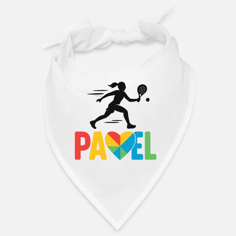 Padel Coeur Couleurs Logo Bandana