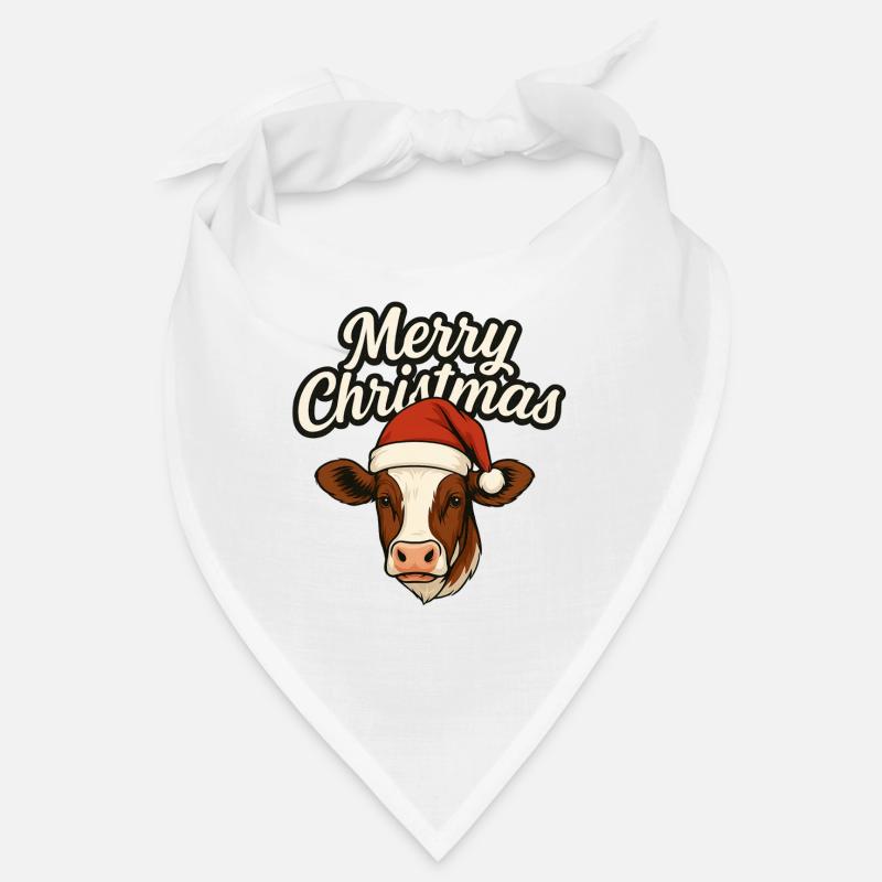 Joyeux Noël Chemise Vache Simmental Bandana