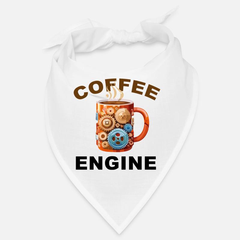 Coffee Engine - Funny Coffee Bandana