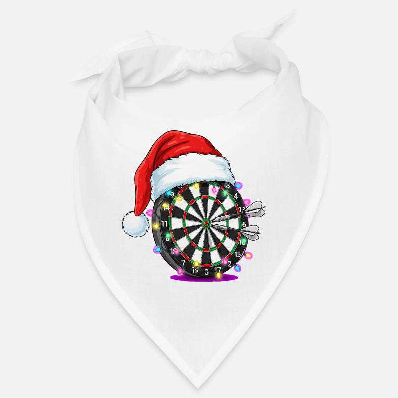 Cible de fléchettes avec Bande dessinée du Chapeau du Père Noël Bandana