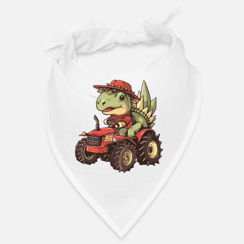 Dinosaurier stegosaurus Traktor Farmer Bandana