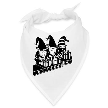 wicht fließband geschenke fabrik - Bandana - Weiß - Vorne