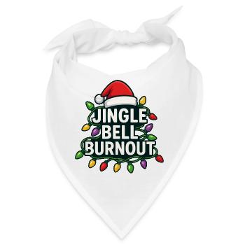 Jingle Bells, Burnout, Weihnachten, subtiler Humbu - Bandana - Weiß - Vorne
