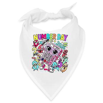 Nummerntag Kawaii-Rechner Tag 2026 - Bandana - Weiß - Vorne