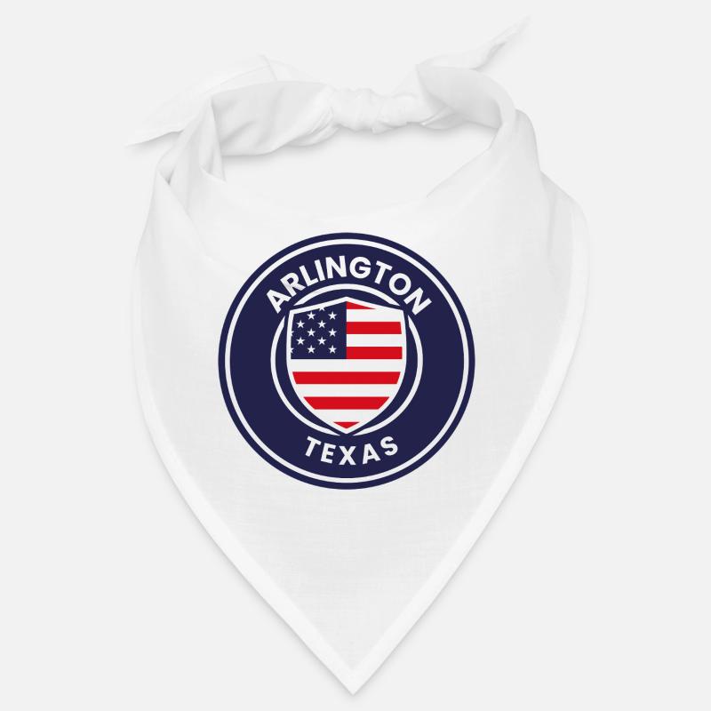 Emblème d’Arlington, Texas, avec drapeau Bandana