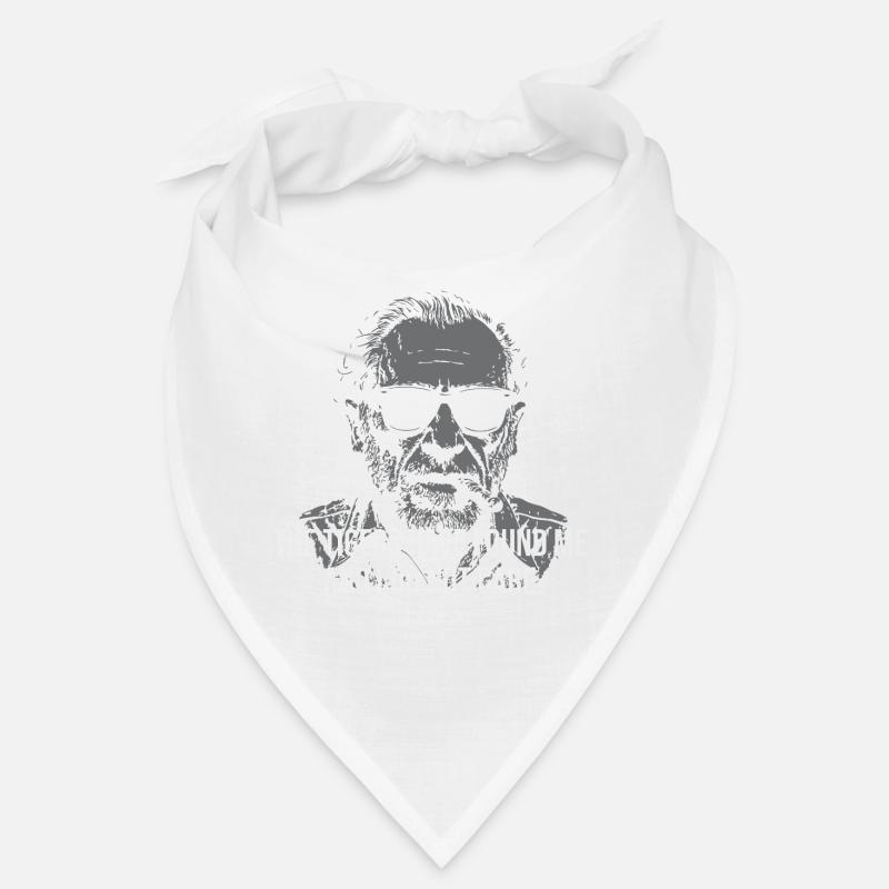 Portrait du poète de Bukowski avec citation audacieuse Bandana