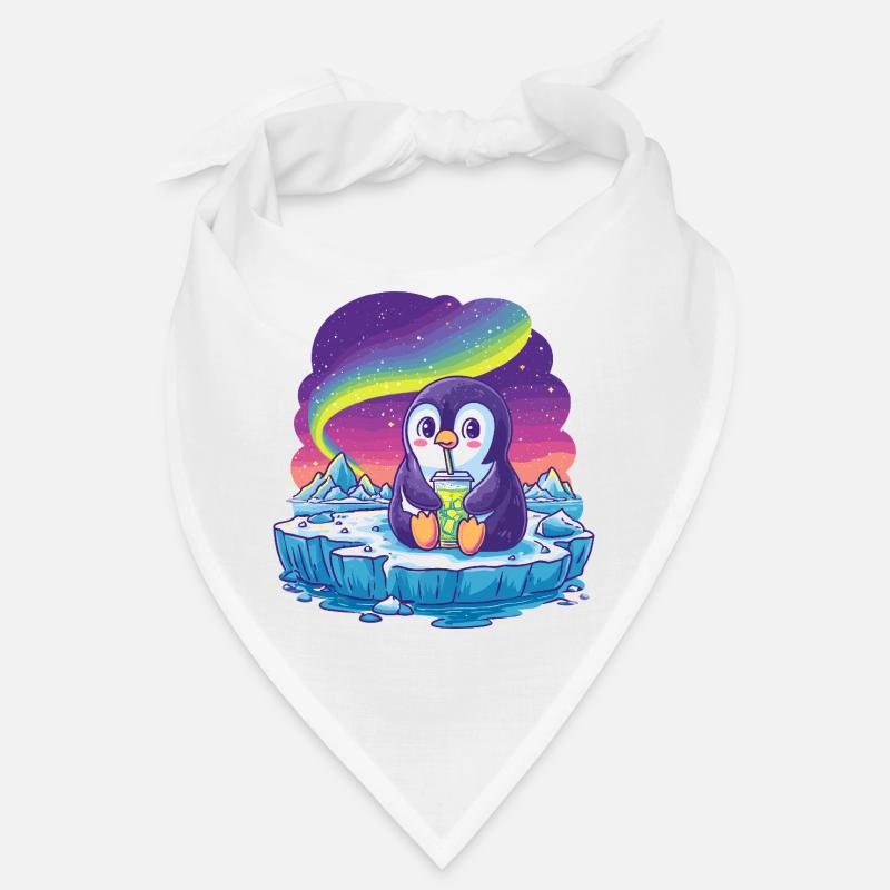 Aurora Pinguin Eislandschaft Bandana