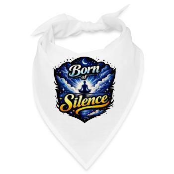 Born of Silence Meditation - Bandana - Weiß - Vorne