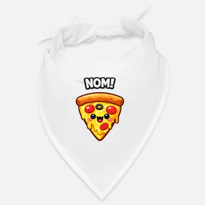 Conception de la part de pizza Kawaii Bandana
