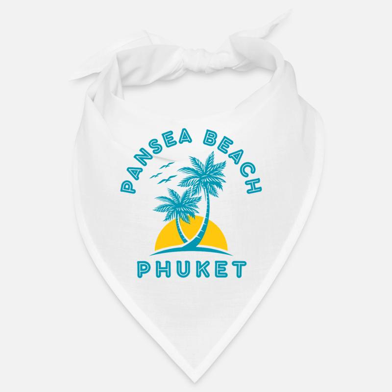Coucher de soleil des palmiers de la plage de Phuket Bandana