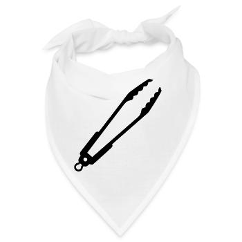 Grillzange Zange Küchenhelfer - Bandana - Weiß - Vorne