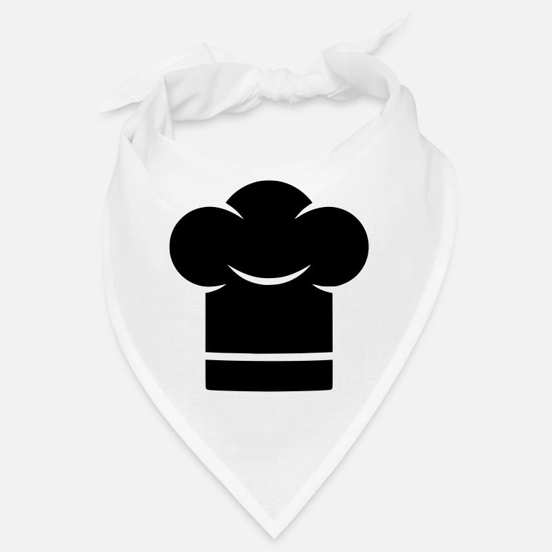 Chapeau de chef Silhouette du chapeau de chef - Bandana - blanc