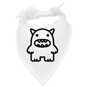 Ungeheuer - Bandana - Weiß - Vorne