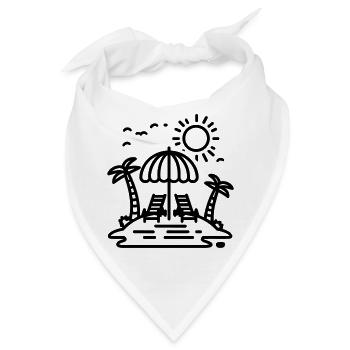 Strand - Bandana - Weiß - Vorne