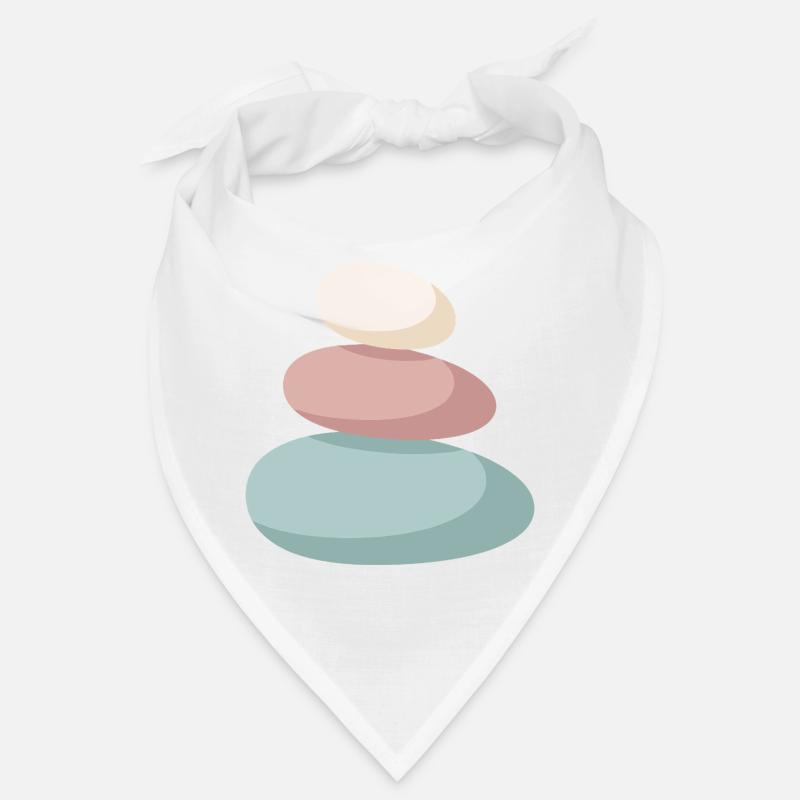Pastell Stein-Stapel Bandana