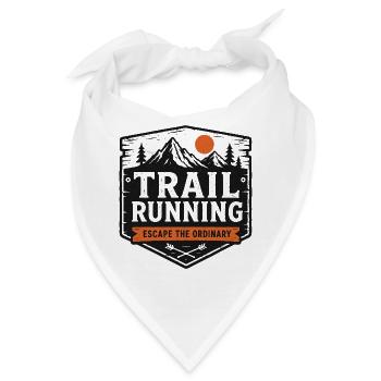 Trailrunning: Escape the Ordinary Patch - Bandana - Weiß - Vorne