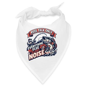 Reel Talk Only Noisy Fishing - Bandana - Weiß - Vorne