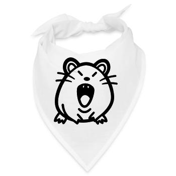 Maus - Bandana - Weiß - Vorne