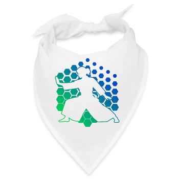 Martial Arts Geschenkidee für die Aikido-Schülerin - Bandana - Weiß - Vorne