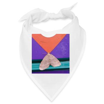 Geometrische Motte - Bandana - Weiß - Vorne