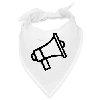Megaphon - Bandana - Weiß - Vorne