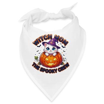 Witch Mom The Spooky Crew - Bandana - Weiß - Vorne