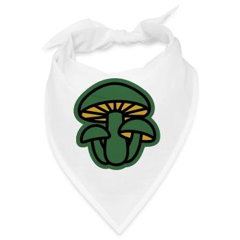 Wald Pilze Natur Icon - Bandana - Weiß - Vorne