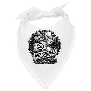 Kein Signal in der Wildnis - Bandana - Weiß - Vorne