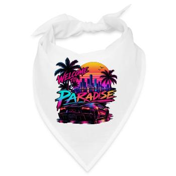 Neon Paradise - Bandana - Weiß - Vorne