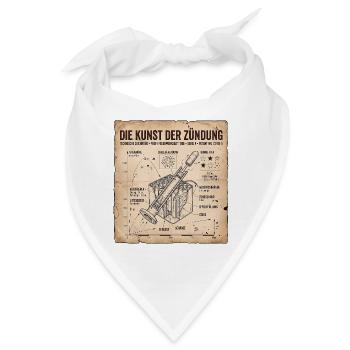 Pyro Feuerwerk Zündung - Bandana - Weiß - Vorne
