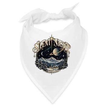 Silent Night - Saturn and Stars - Bandana - Weiß - Vorne