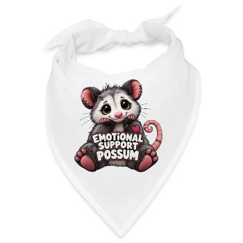 Emotional Support Possum - Bandana - Weiß - Vorne