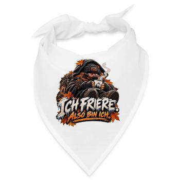 Ich Friere, also bin ich - Bandana - Weiß - Vorne