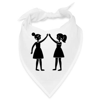Freundinnen - Bandana - Weiß - Vorne